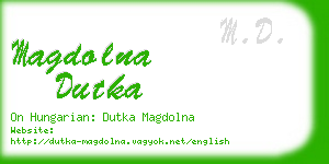 magdolna dutka business card